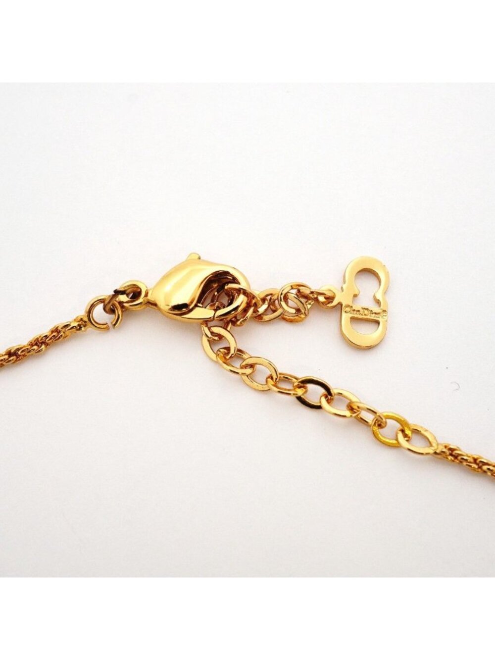 ★SOLD★ Dior Necklace Emblem Gold Plated - Picture 4 of 5